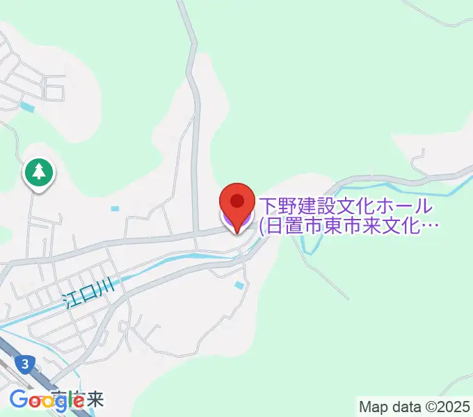 下野建設文化ホールの地図