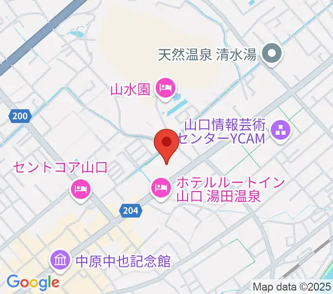 ニューメディアプラザ山口の地図