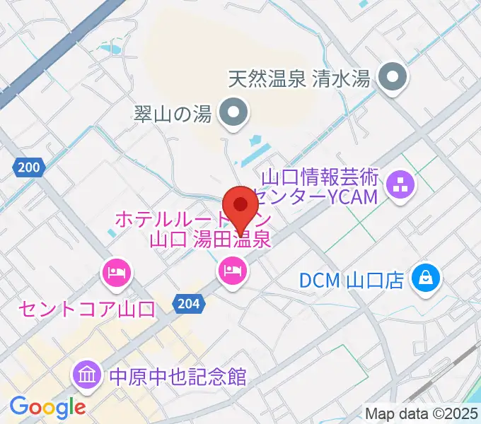 ニューメディアプラザ山口の地図