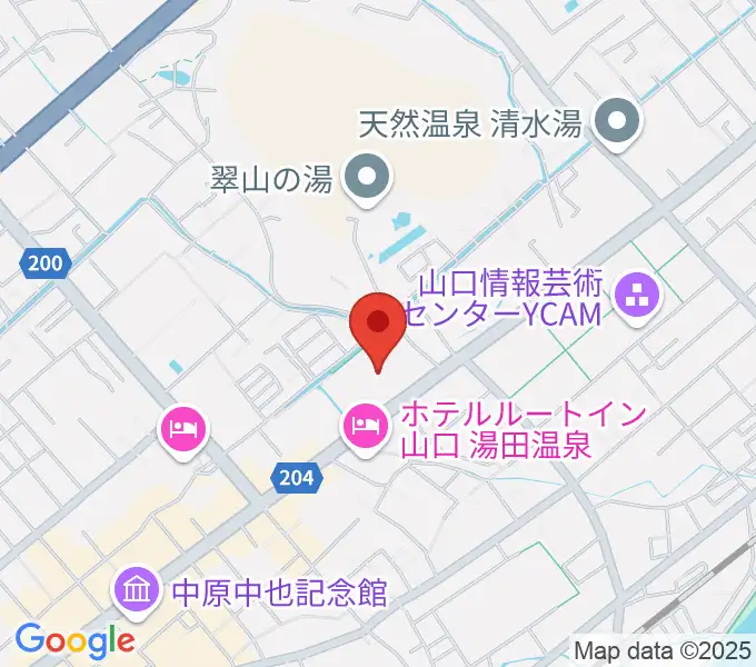 ニューメディアプラザ山口の地図