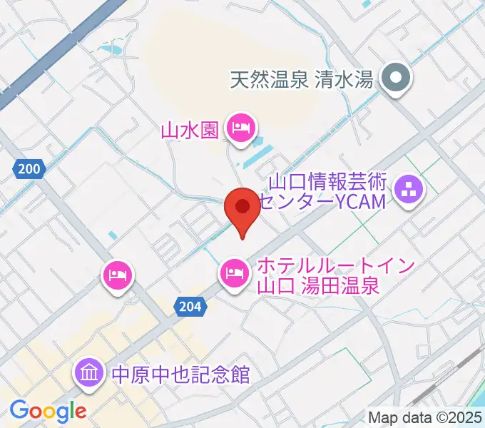 ニューメディアプラザ山口の地図