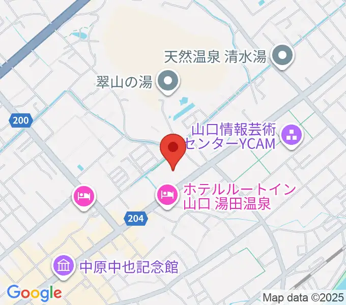 ニューメディアプラザ山口の地図