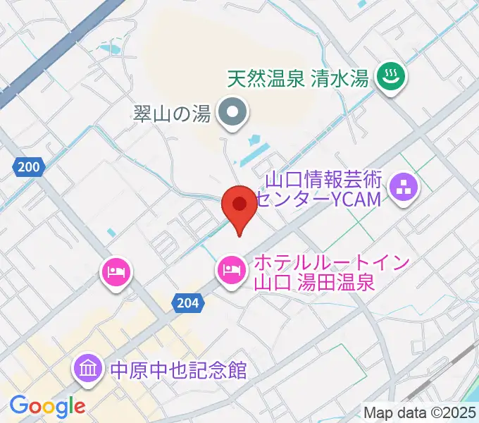 ニューメディアプラザ山口の地図