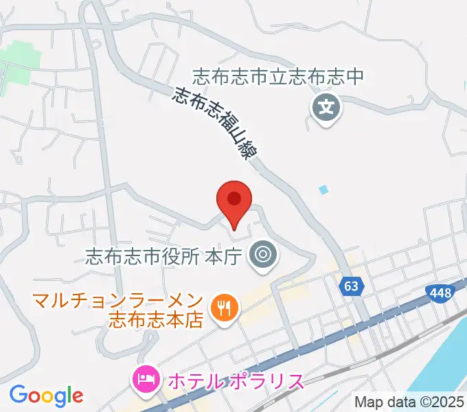 コミュニティセンター志布志市文化会館の地図