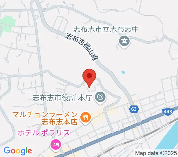 コミュニティセンター志布志市文化会館の地図