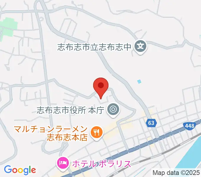 コミュニティセンター志布志市文化会館の地図