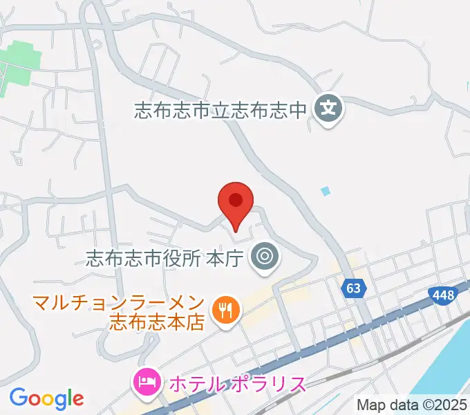 コミュニティセンター志布志市文化会館の地図