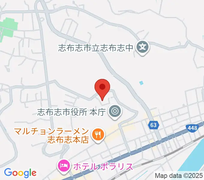 コミュニティセンター志布志市文化会館の地図
