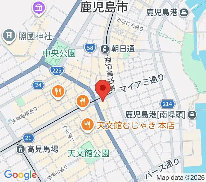 ガーデンズシネマの地図
