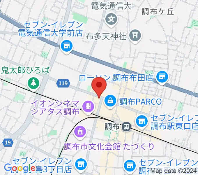 調布Crossの地図