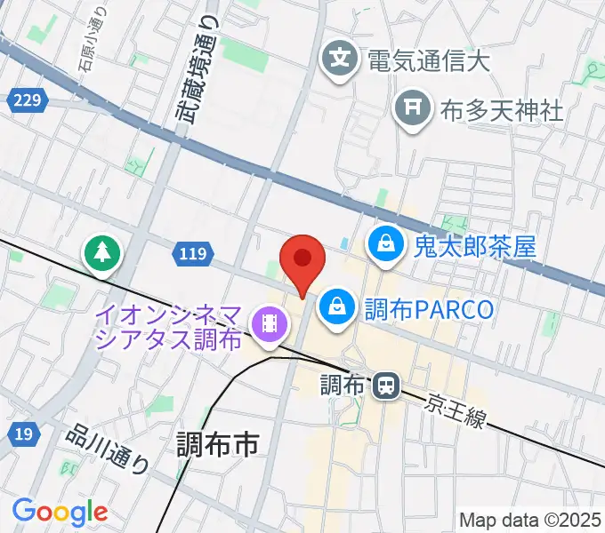 調布Crossの地図