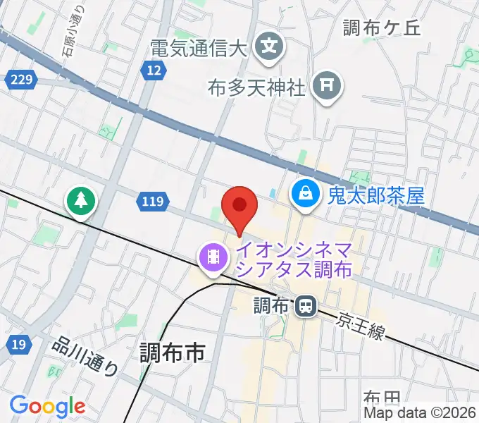 調布Crossの地図