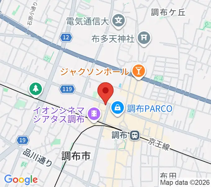 調布Crossの地図