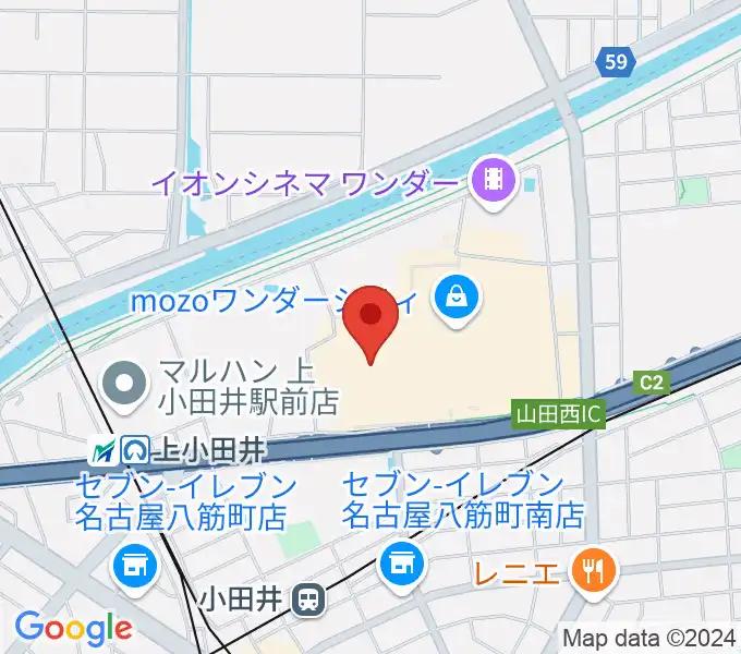 島村楽器 名古屋mozoオーパ店の地図