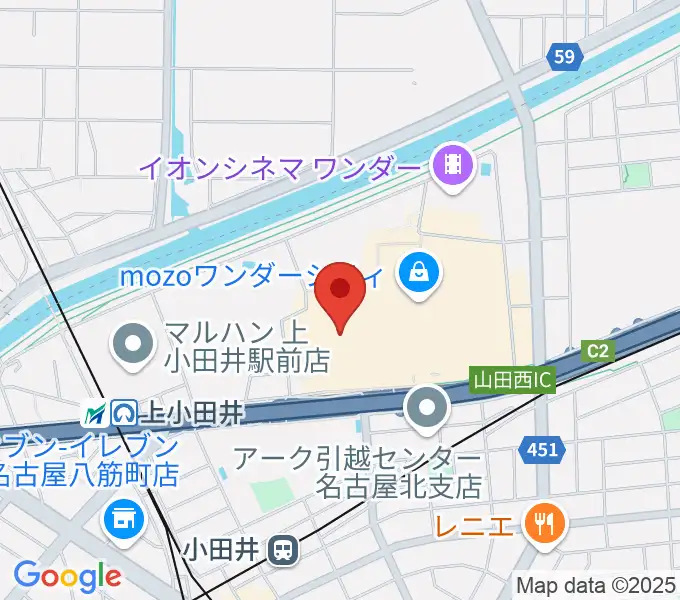 島村楽器 名古屋mozoオーパ店の地図