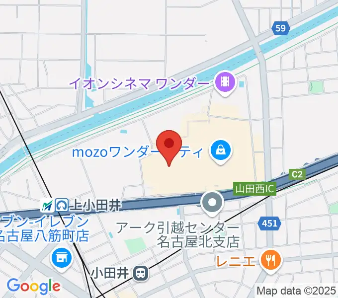 島村楽器 名古屋mozoオーパ店の地図