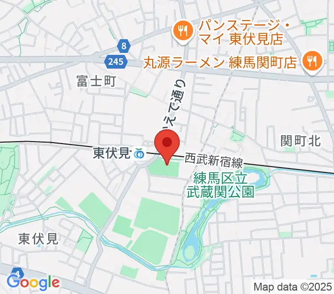 ダイドードリンコアイスアリーナの地図