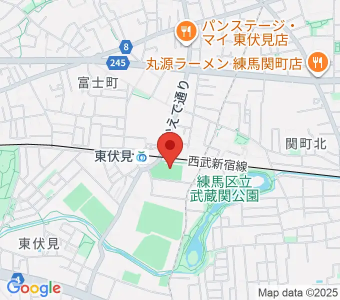 ダイドードリンコアイスアリーナの地図