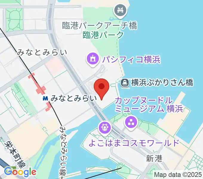 パシフィコ横浜 会議センターの地図