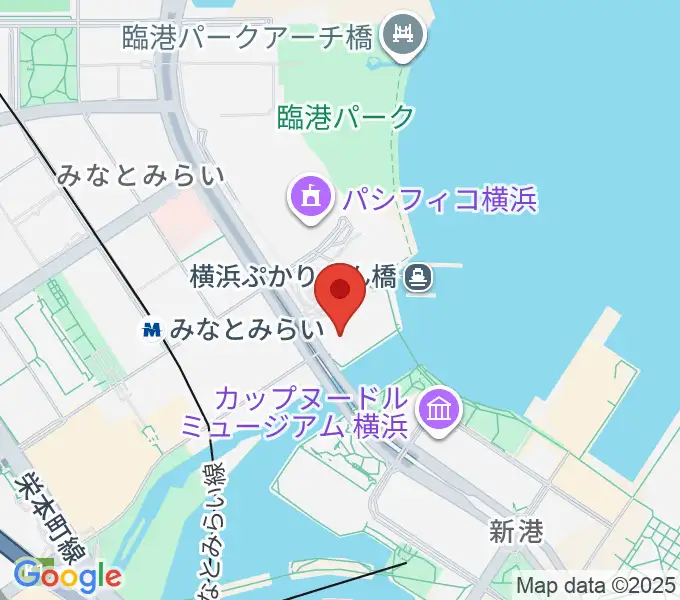 パシフィコ横浜 会議センターの地図