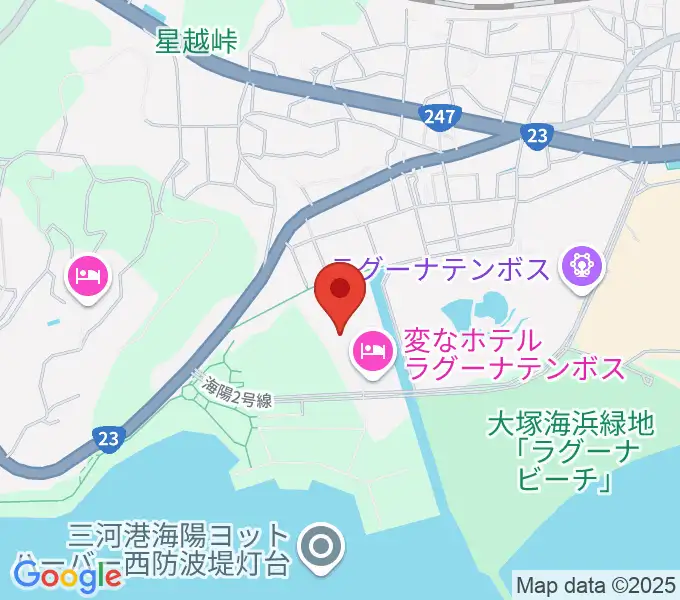 ラグーナテンボス アートシアターの地図