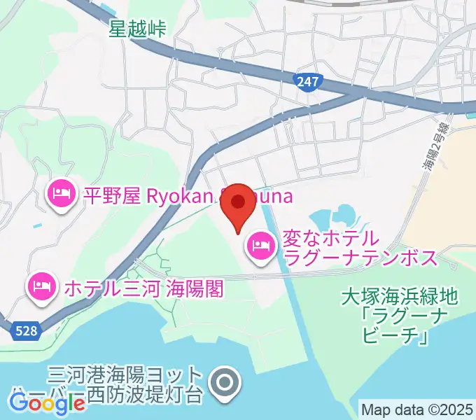 ラグーナテンボス アートシアターの地図