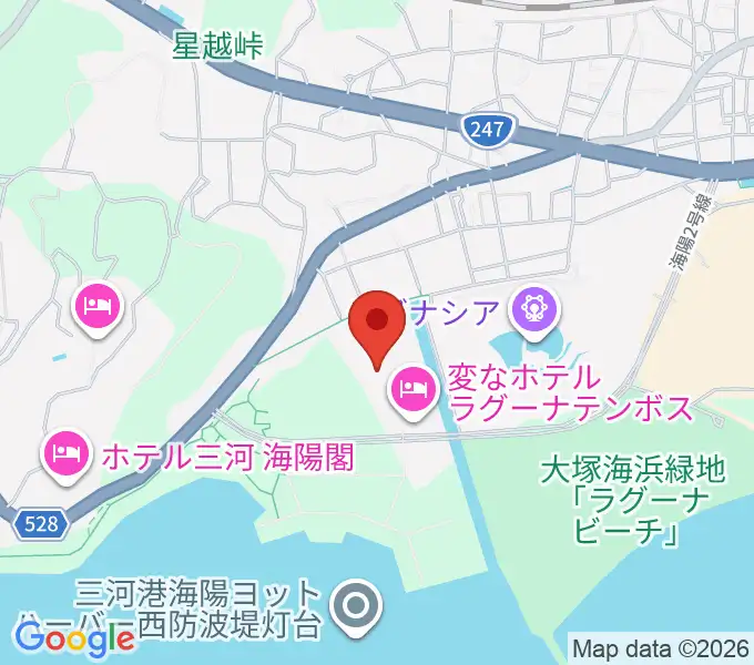 ラグーナテンボス アートシアターの地図