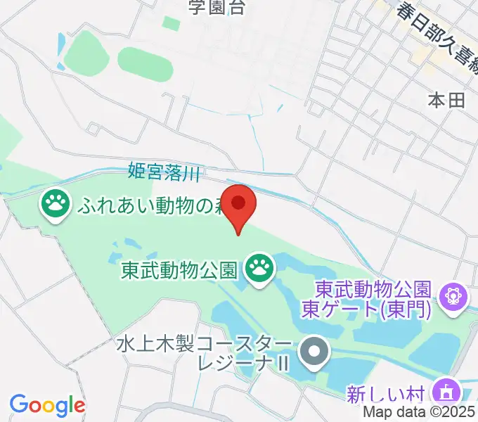 東武動物公園HOLA！の地図