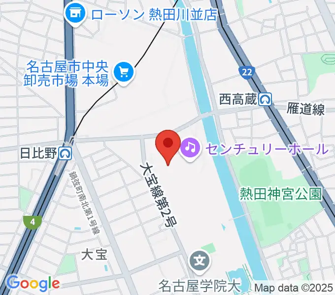 名古屋国際会議場イベントホールの地図