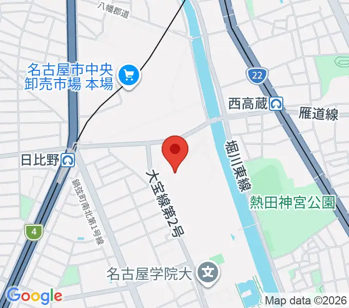 名古屋国際会議場イベントホールの地図
