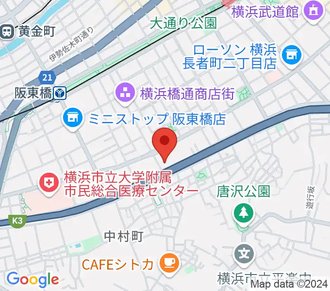 三吉演芸場の地図