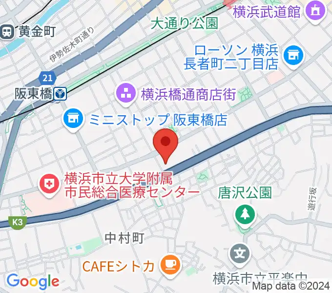 三吉演芸場の地図