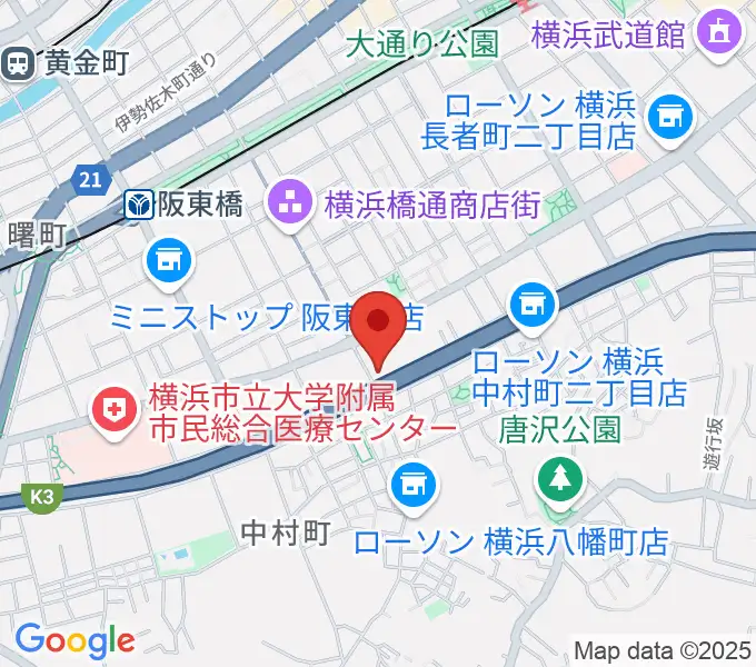 三吉演芸場の地図