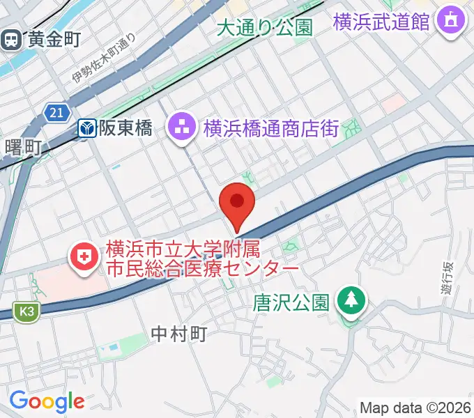 三吉演芸場の地図