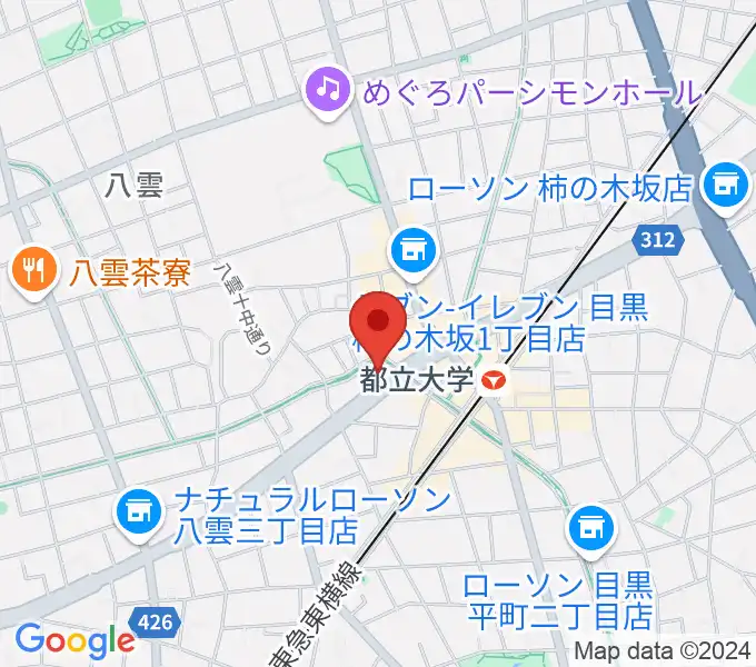 アリオーネ音楽教室都立大教室の地図