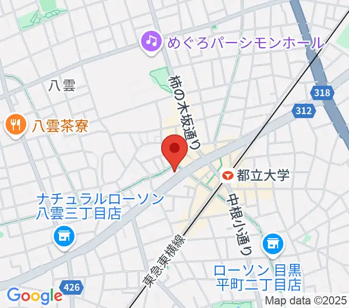 アリオーネ音楽教室都立大教室の地図