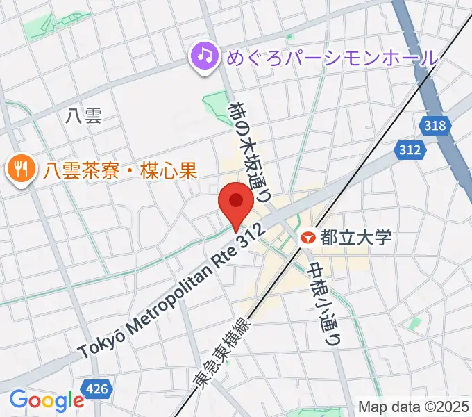 アリオーネ音楽教室都立大教室の地図