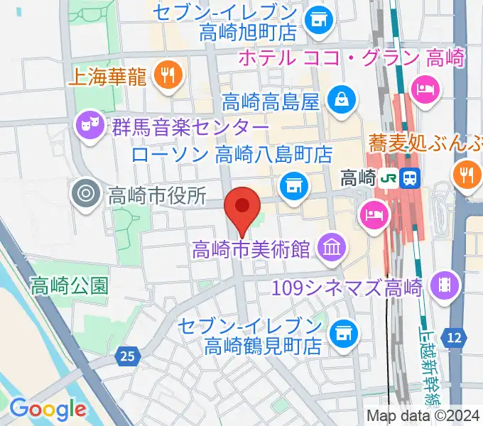 TAGO STUDIO TAKASAKIの地図