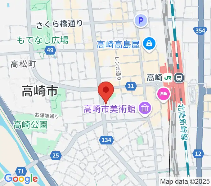 TAGO STUDIO TAKASAKIの地図