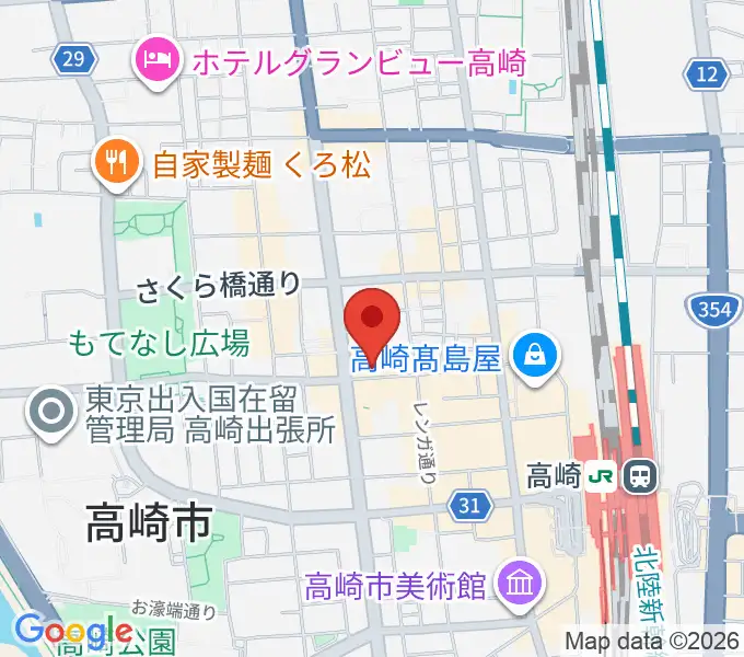 群馬サンバーストの地図