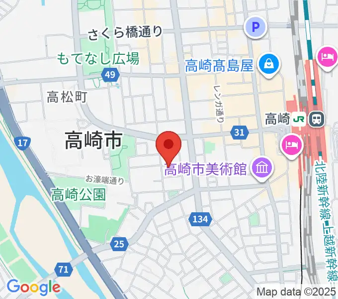 高崎Litの地図