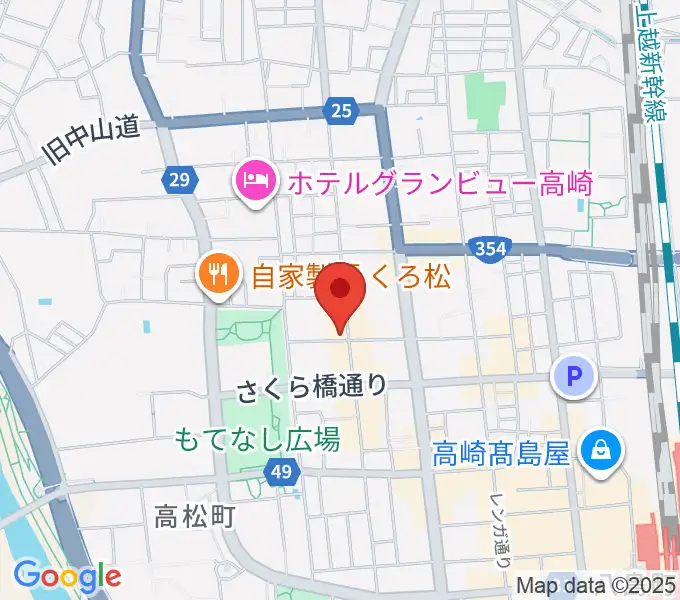 高崎SoraoBarの地図