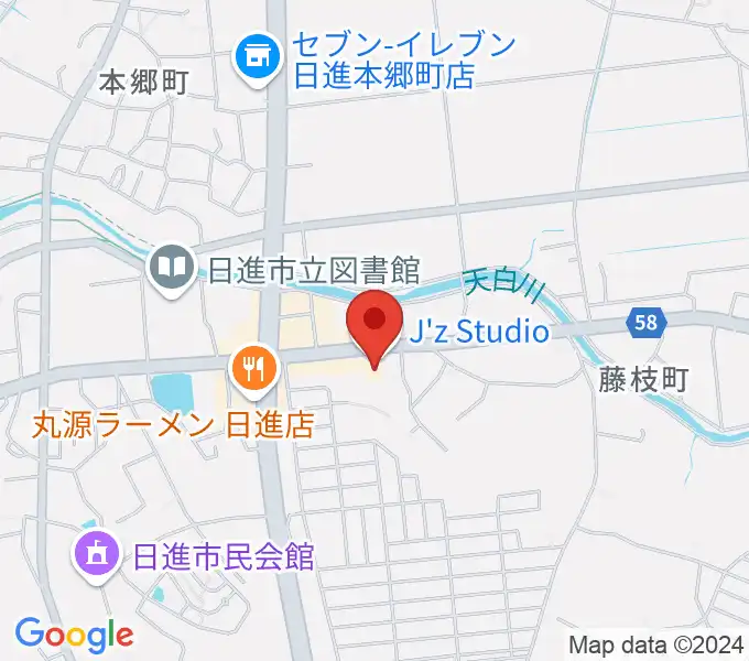 J'z Studio本館の地図