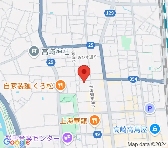 高崎電気館の地図