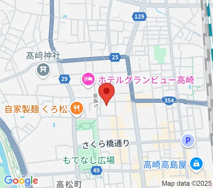 高崎電気館の地図