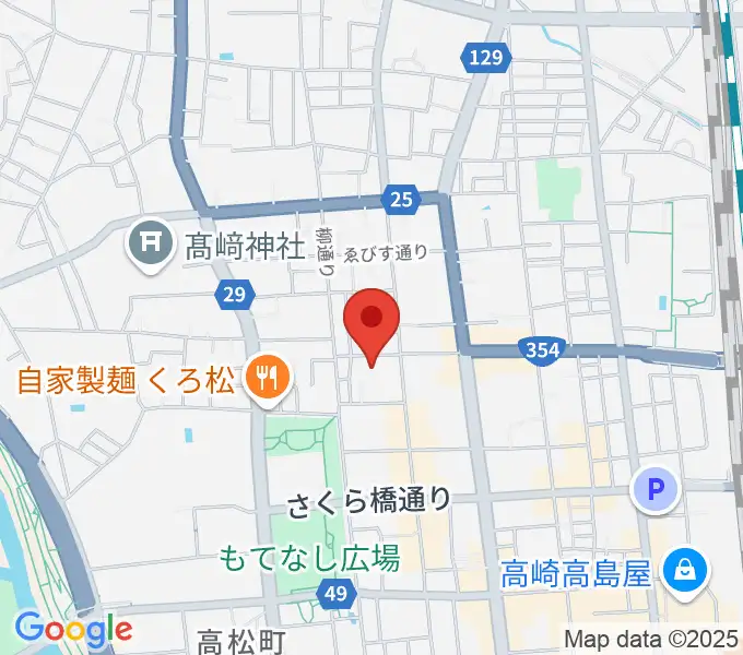高崎電気館の地図