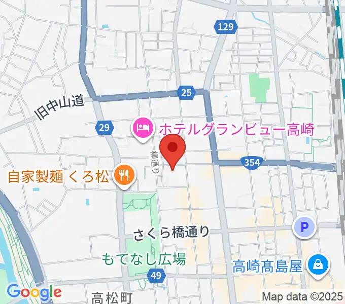高崎電気館の地図