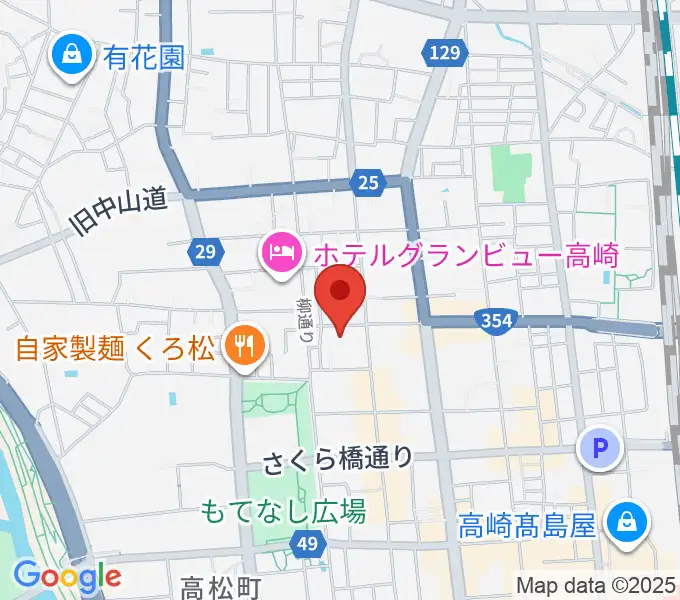 高崎電気館の地図