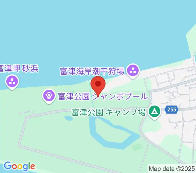 富津公園 野外劇場の地図