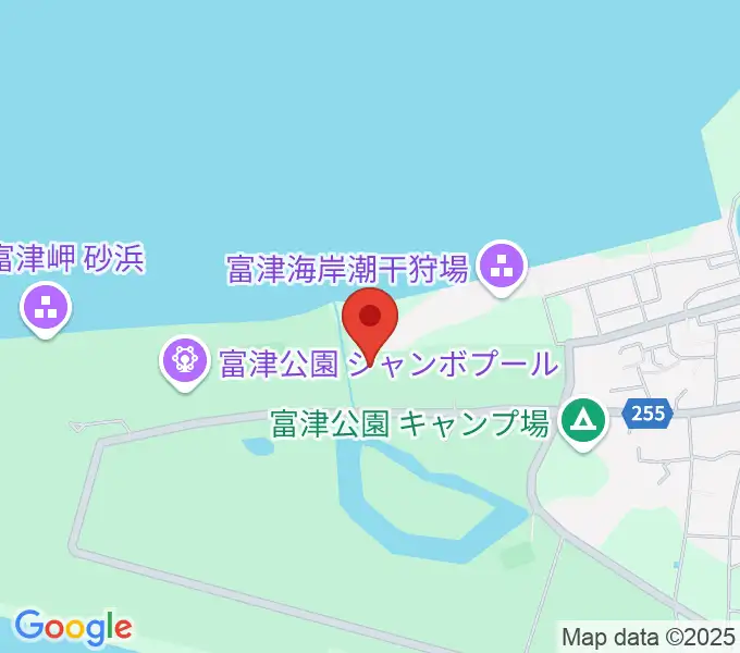 富津公園 野外劇場の地図